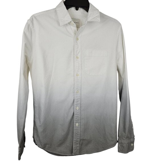 Mens Y2K Mallcore Skater Casual Indie Streetwear  American Eagle White Ombre  XS - Picture 1 of 13